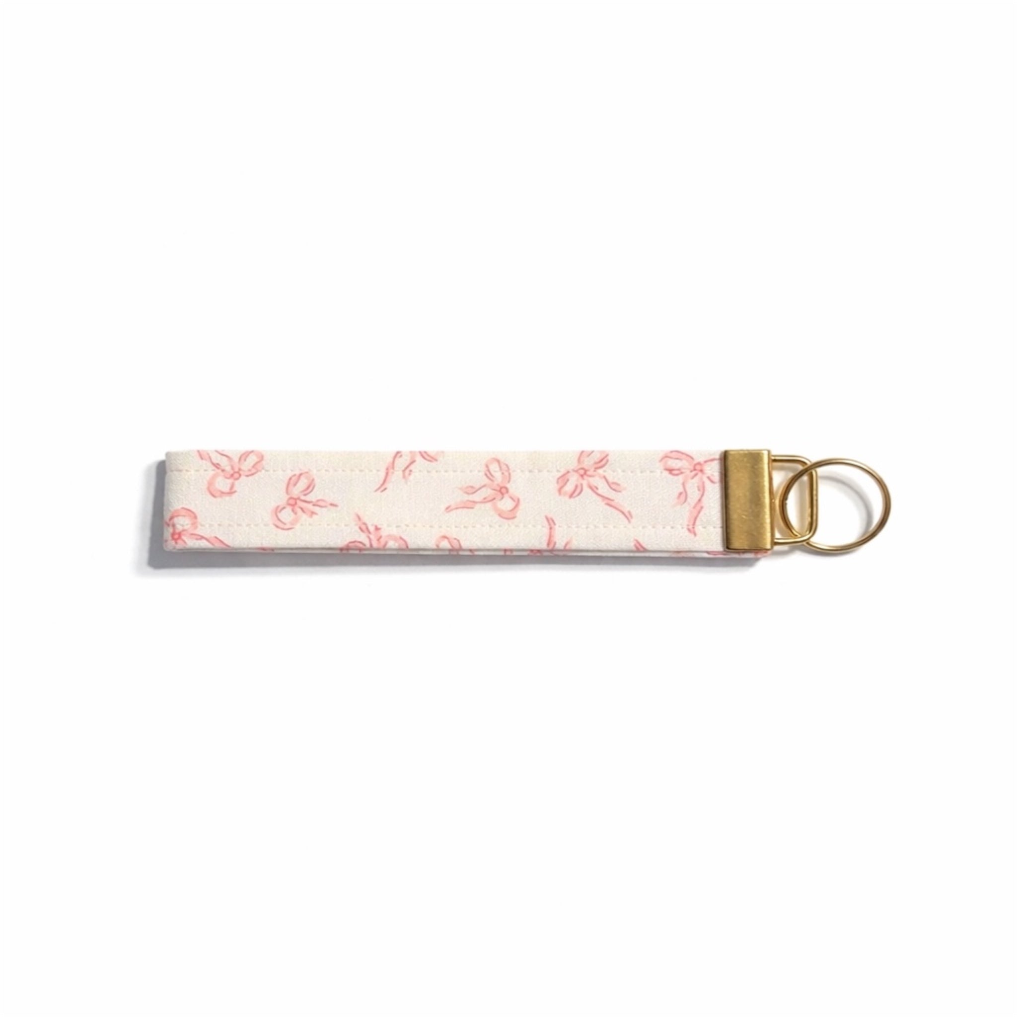 Pink Bow Cloth Wristlet