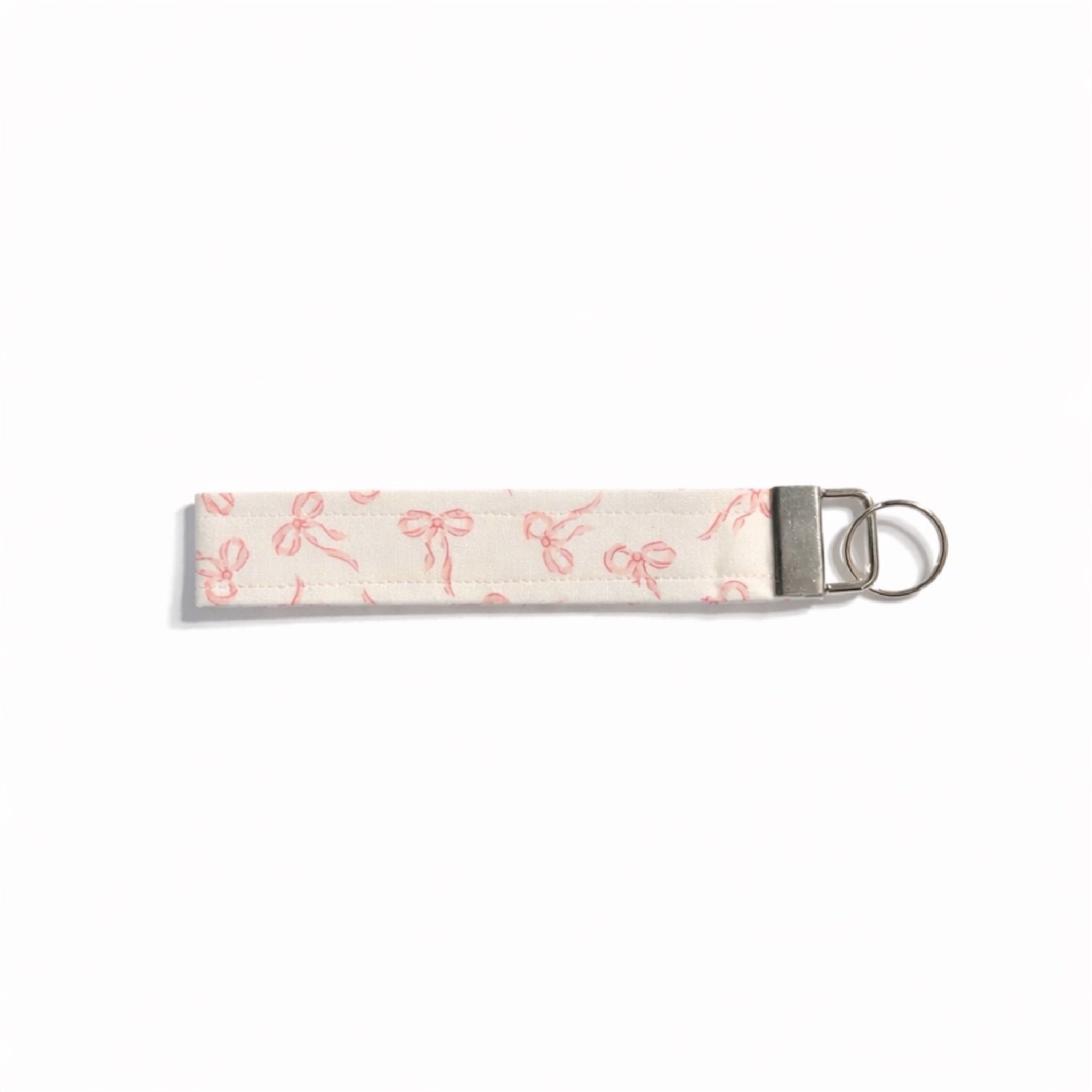 Pink Bow Cloth Wristlet