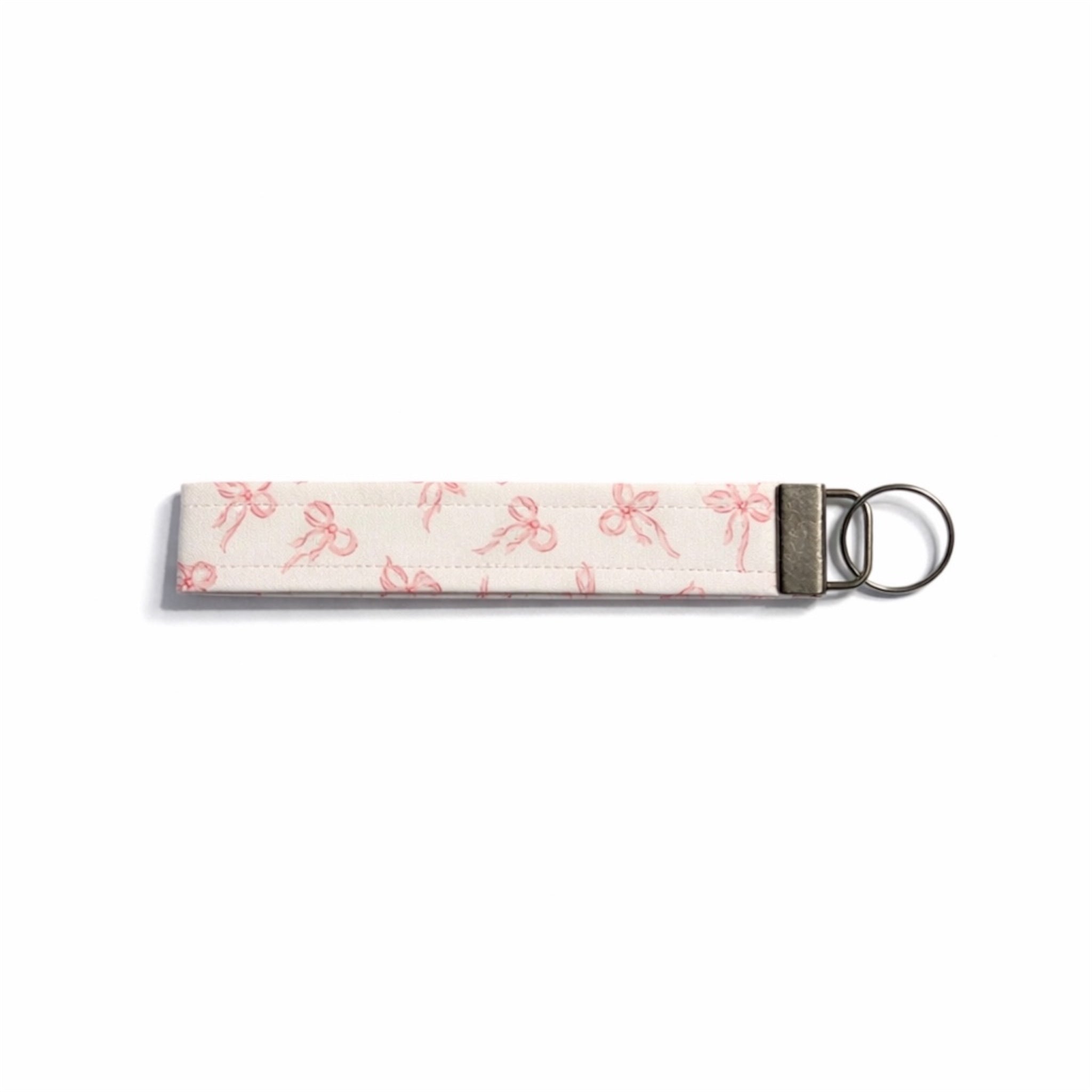 Pink Bow Cloth Wristlet