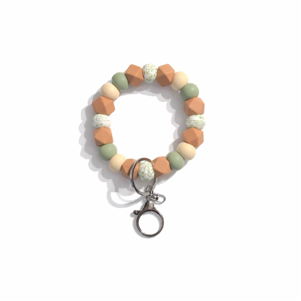 Sage Meadow Silicon Beaded Wristlet