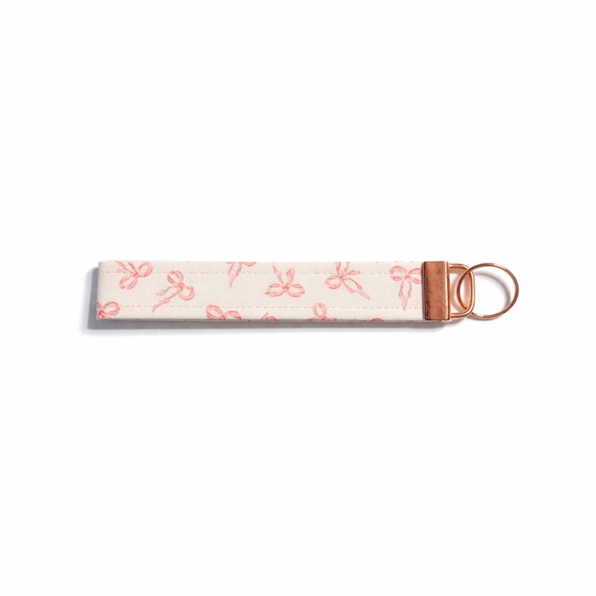 Pink Bow Cloth Wristlet