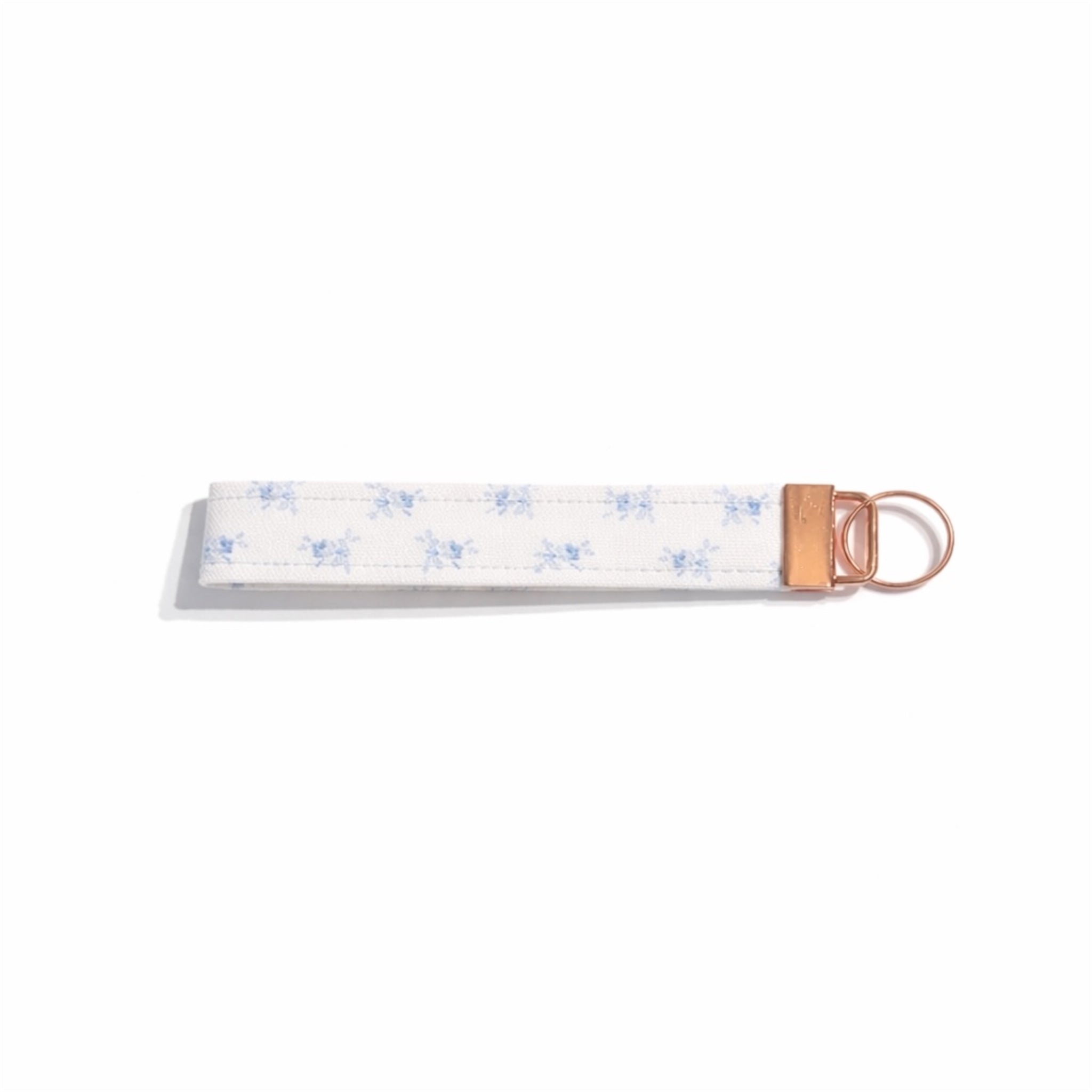 Blue Flower Cloth Wristlet
