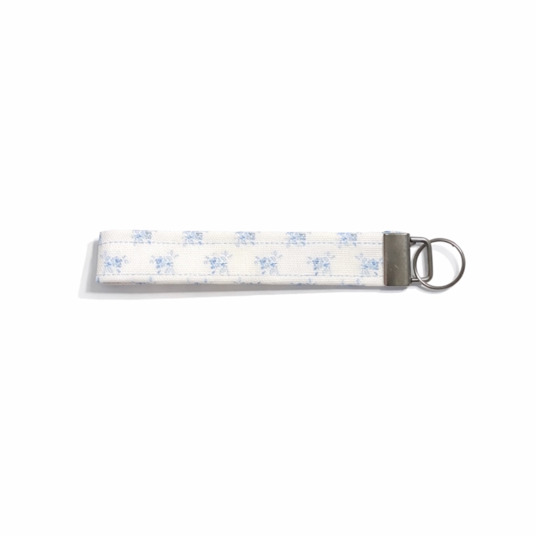 Blue Flower Cloth Wristlet