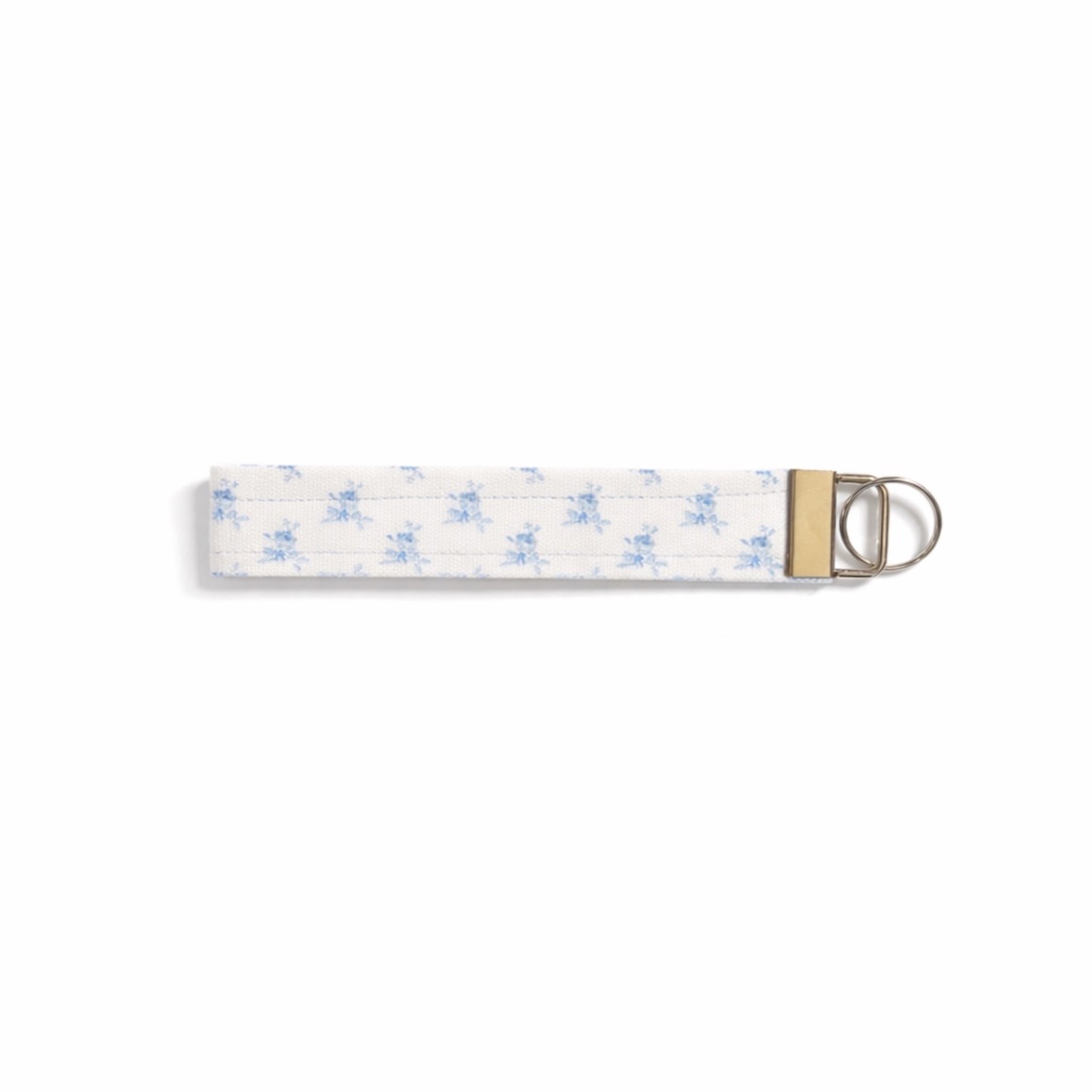 Blue Flower Cloth Wristlet