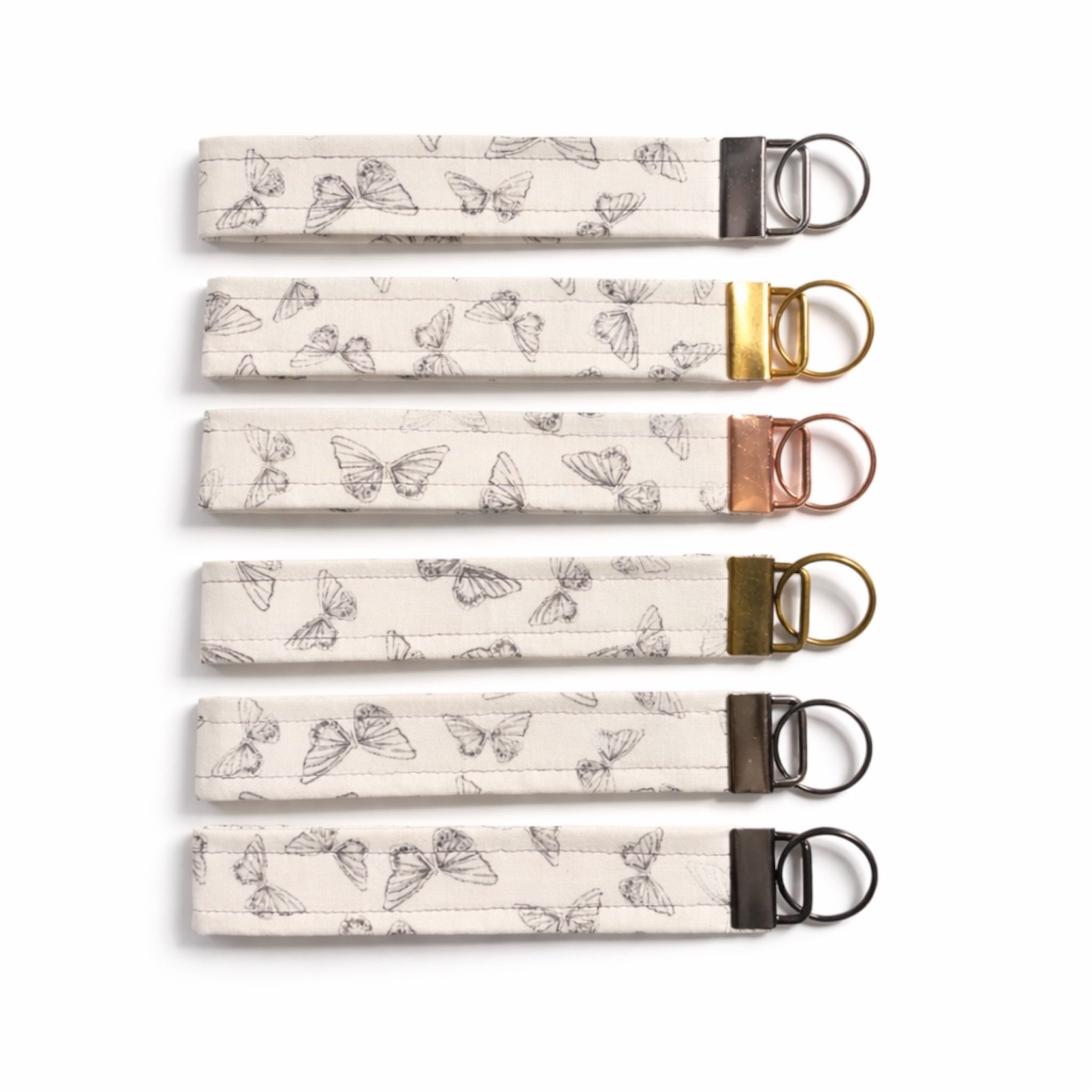 Black Butterfly Cloth Wristlet