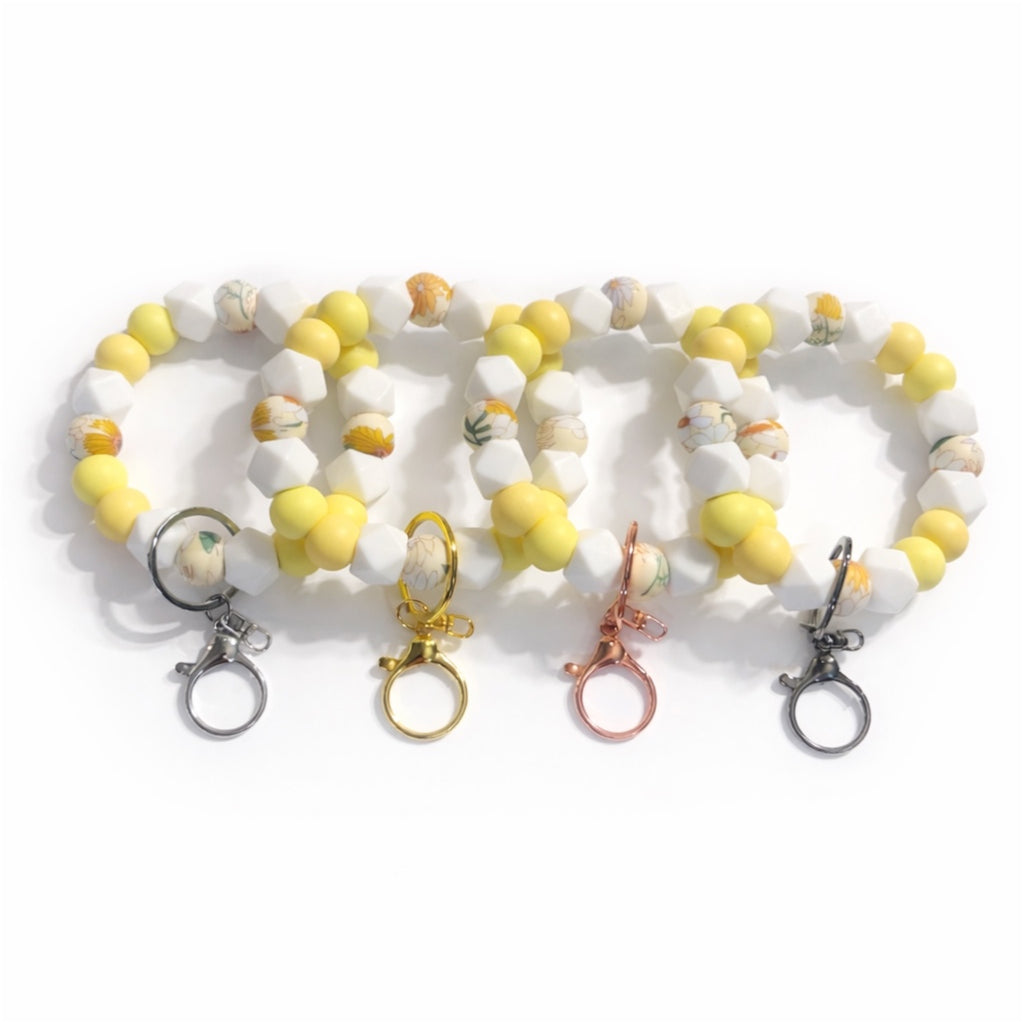 Sunshine Garden Silicon Beaded Wristlet