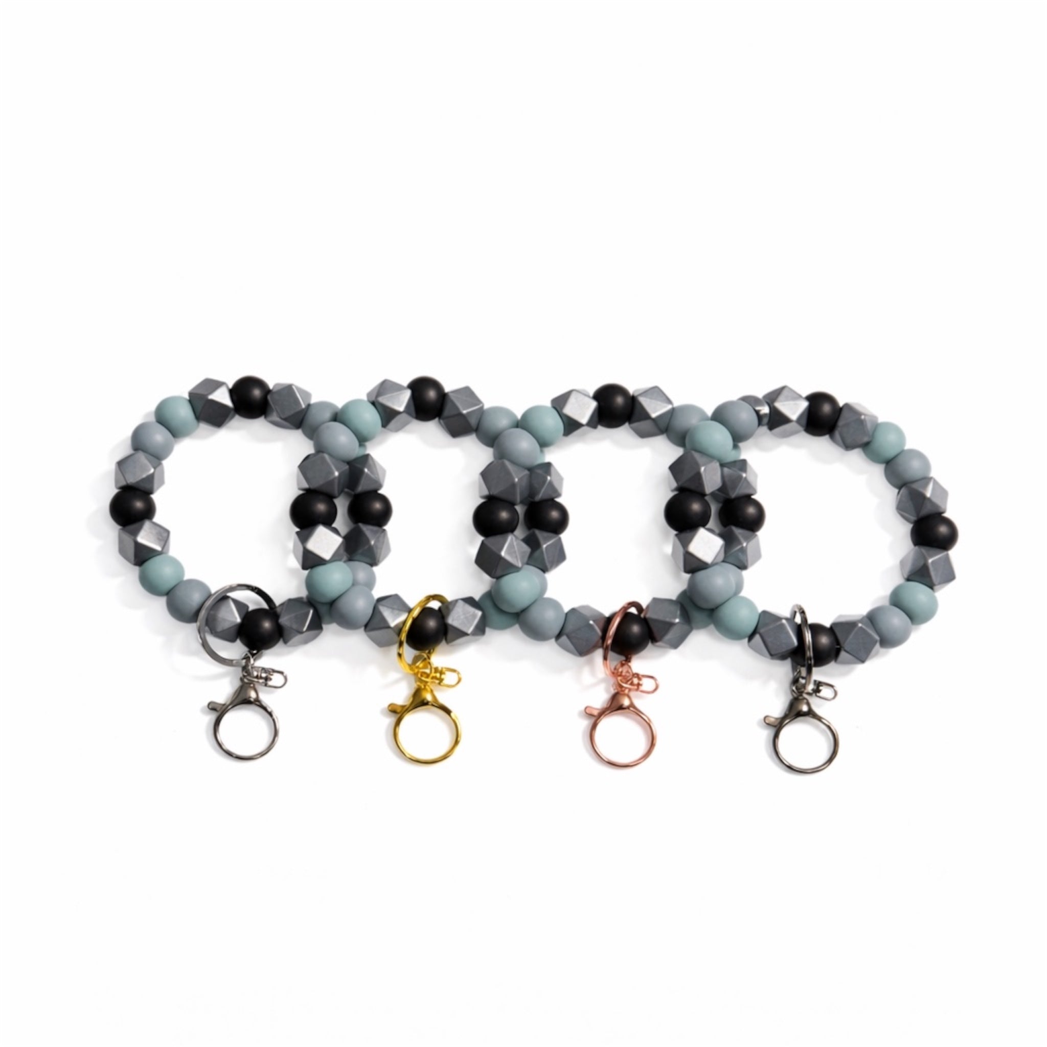 Midnight Tide Silicon Beaded Wristlet