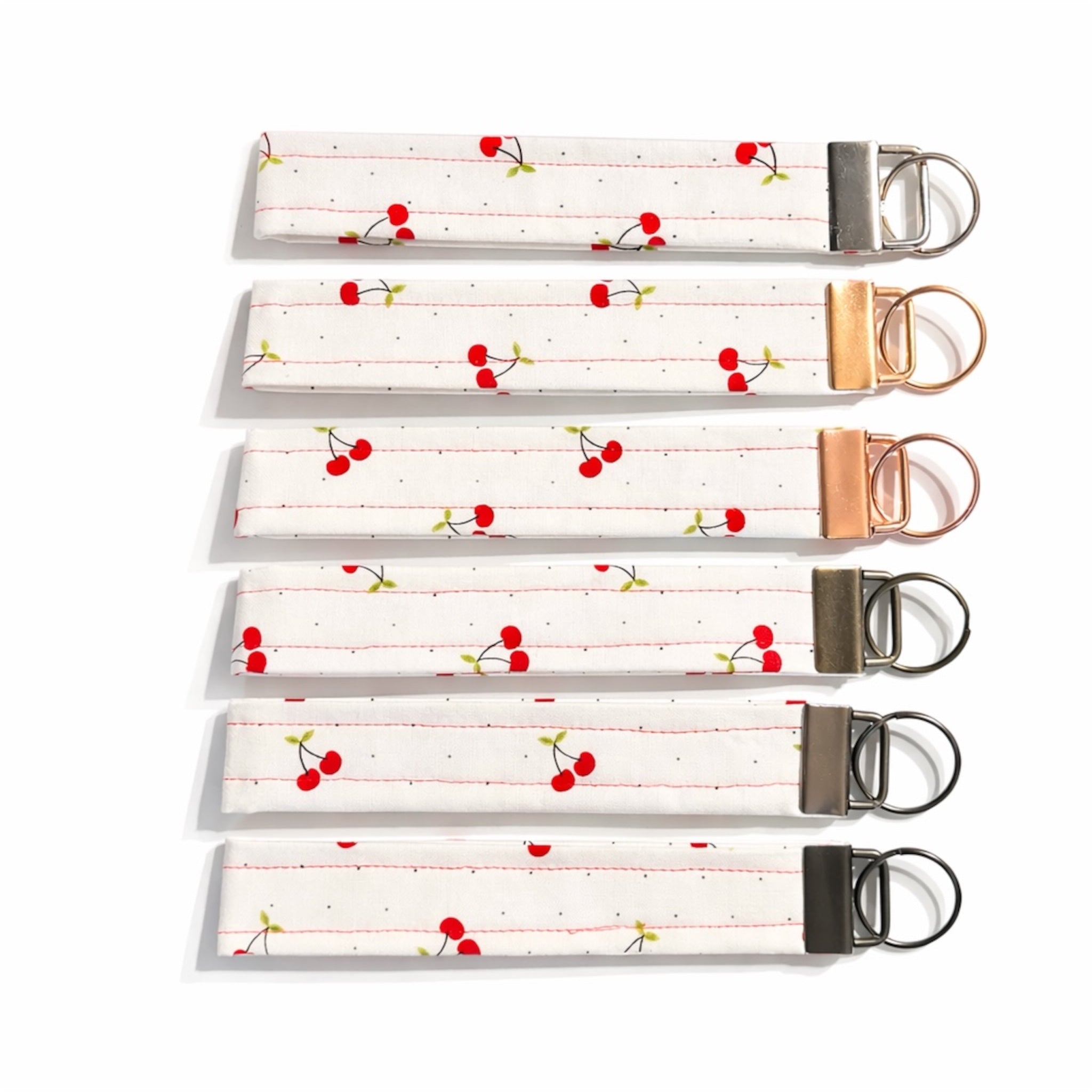 Red Cherry Cloth Wristlet