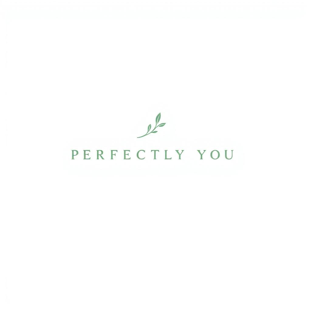 Logo for 'Perfectly You' with a leaf design on a white background